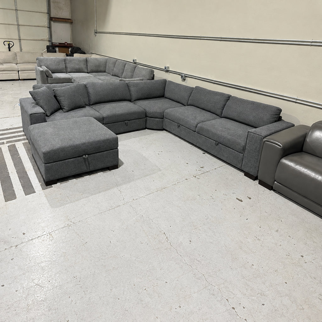 Storage Sectional with Ottoman