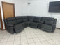 Power Reclining Microsuede Sectional