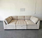 Modular 6 Piece Sectional with Storage Ottoman