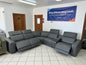Modern Leather Reclining Sectional