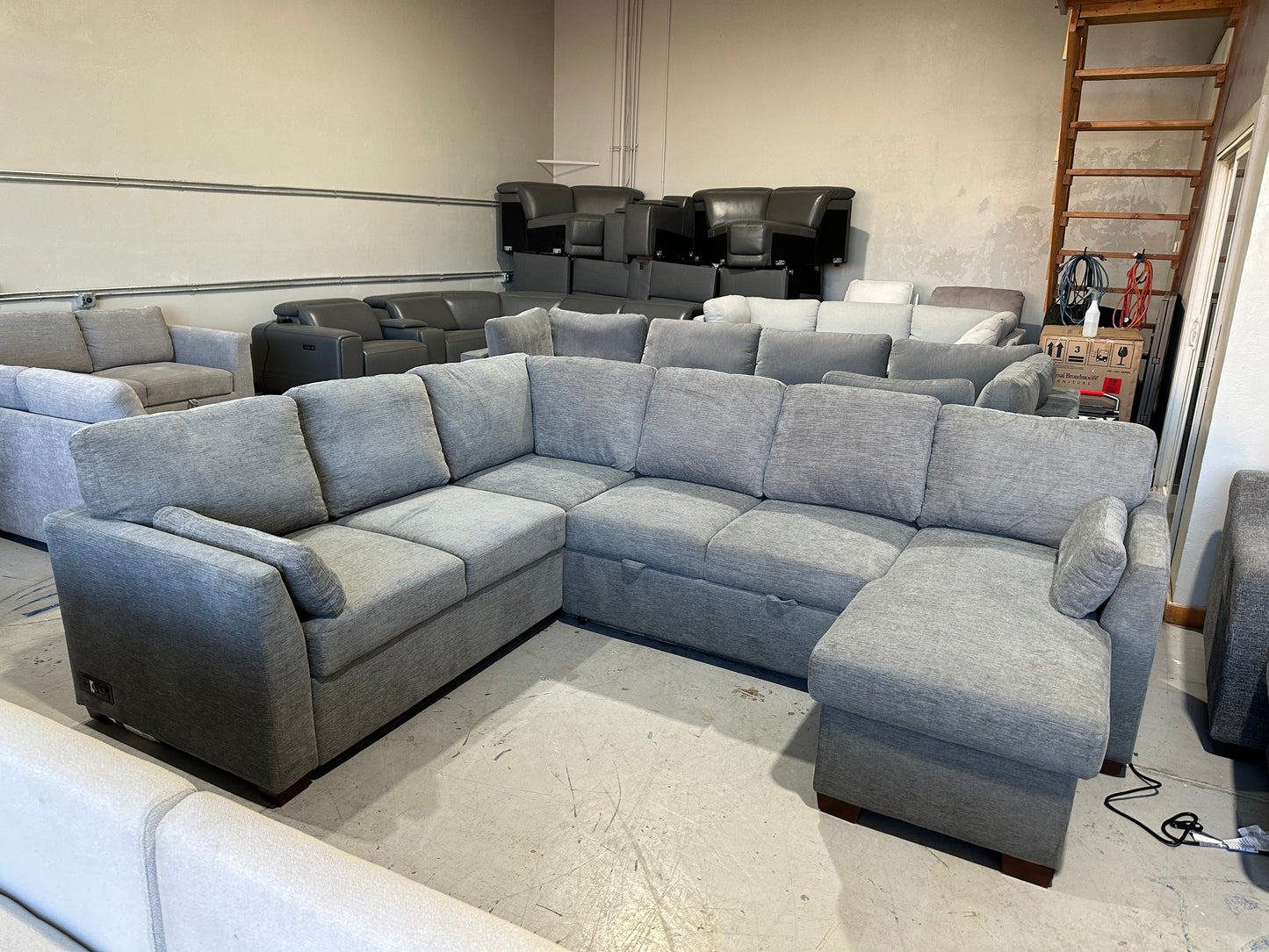 Sleeper Sectional with Reversible Chaise and Storage