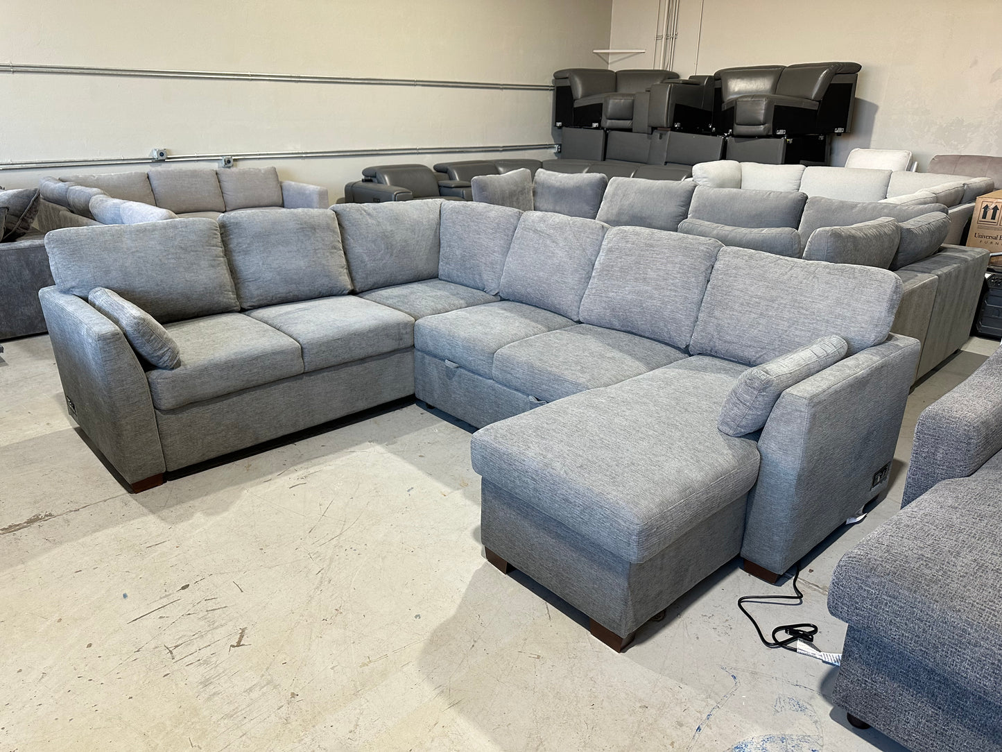 Sleeper Sectional with Reversible Chaise and Storage
