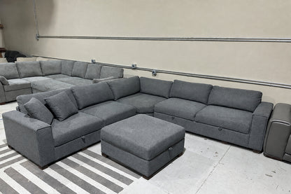 Storage Sectional with Ottoman