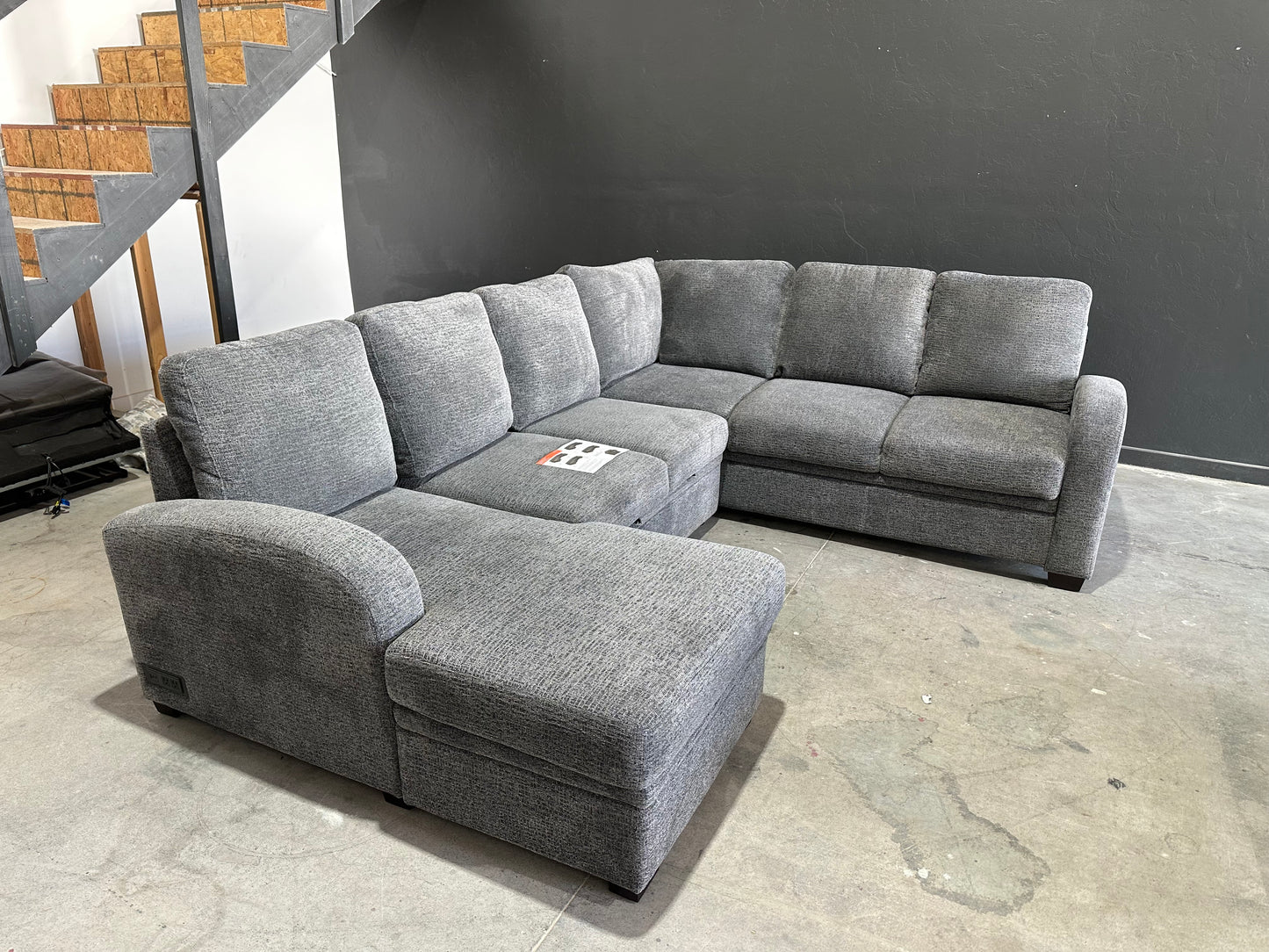 Sleeper Sectional with Reversible Chaise and Storage