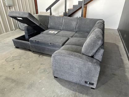 Sleeper Sectional with Reversible Chaise and Storage