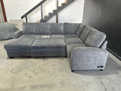 Sleeper Sectional with Reversible Chaise and Storage