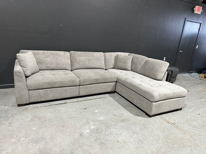 Fabric Sectional with Power Footrest