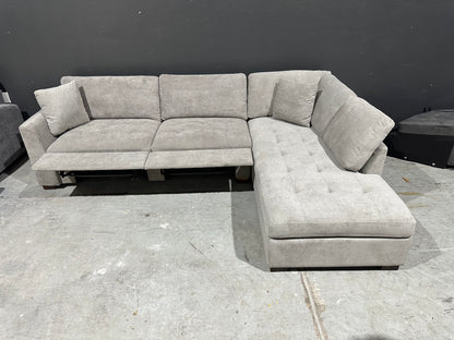 Fabric Sectional with Power Footrest