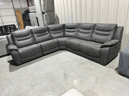 Microsuede Power Reclining Sectional