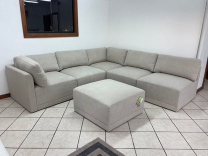 Modular Sectional 6-piece with Ottoman