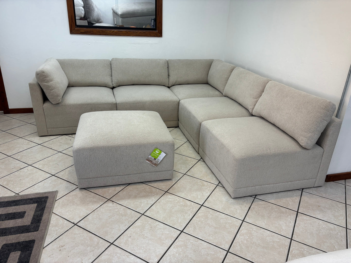 Modular Sectional 6-piece with Ottoman